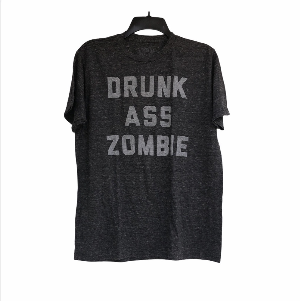 BUY ME BRUNCH size large grey Drunk Ass Zombie top